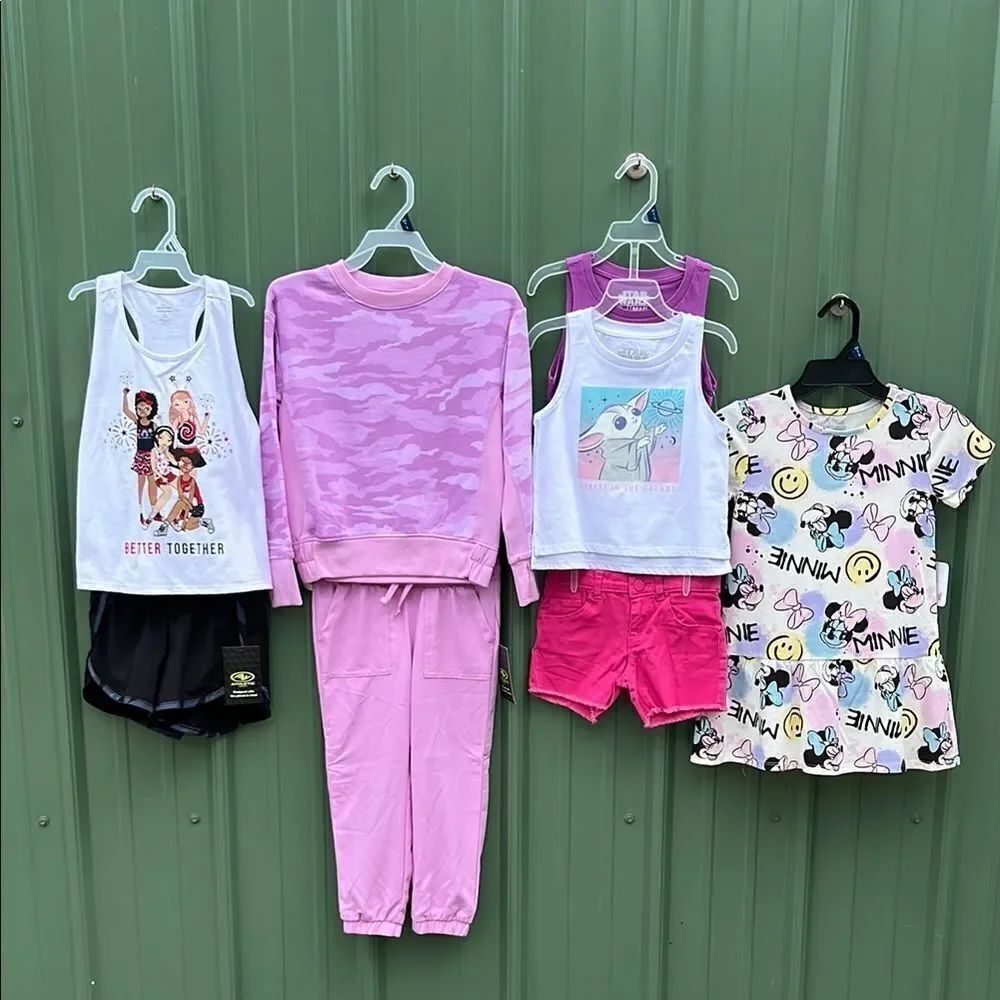 Girls Shorts Tank Tops Tracksuit Dress 8-Piece Bundle Size XS 4/5